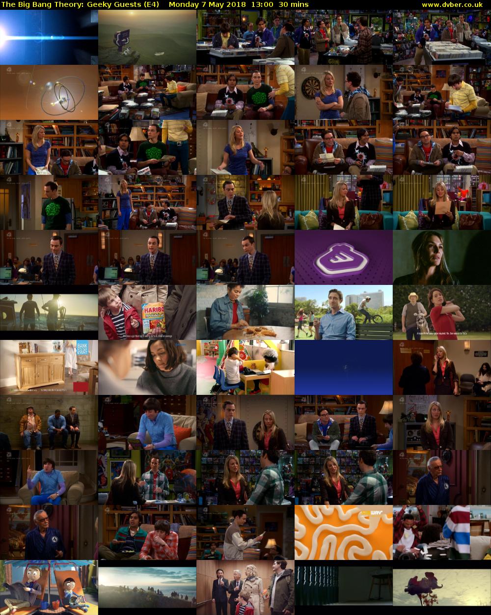 The Big Bang Theory: Geeky Guests (E4) Monday 7 May 2018 13:00 - 13:30