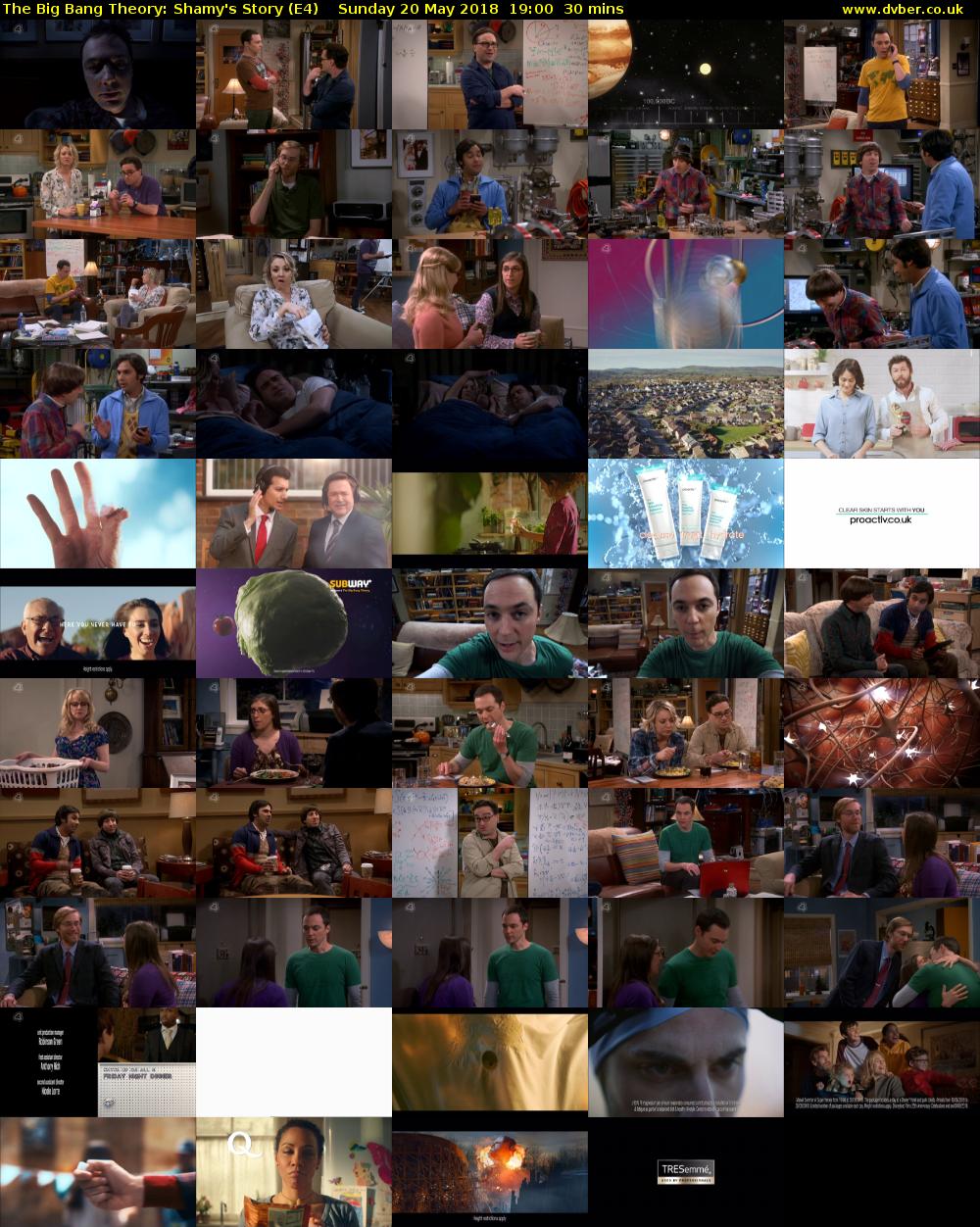 The Big Bang Theory: Shamy's Story (E4) Sunday 20 May 2018 19:00 - 19:30