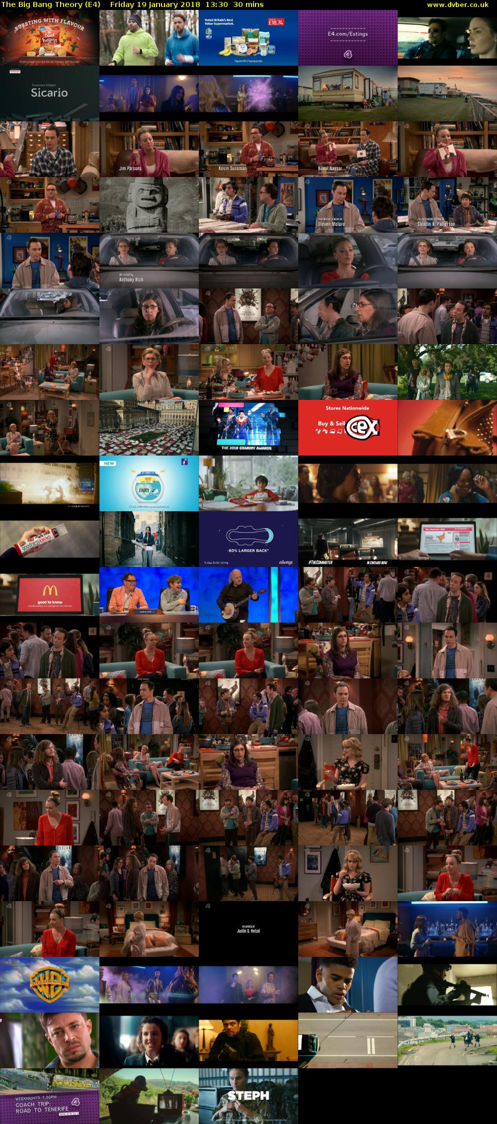 The Big Bang Theory (E4) Friday 19 January 2018 13:30 - 14:00