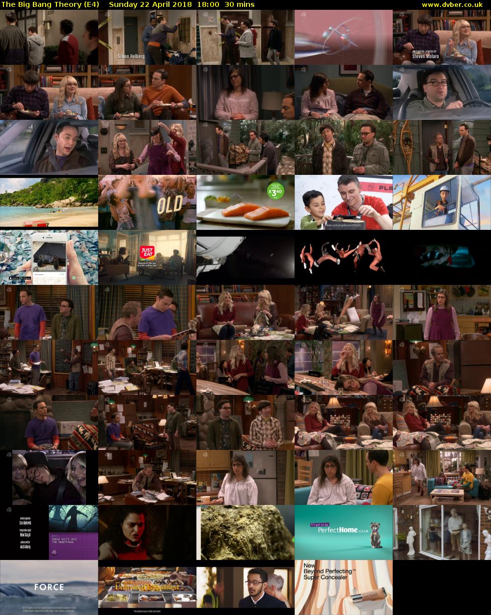 The Big Bang Theory (E4) Sunday 22 April 2018 18:00 - 18:30