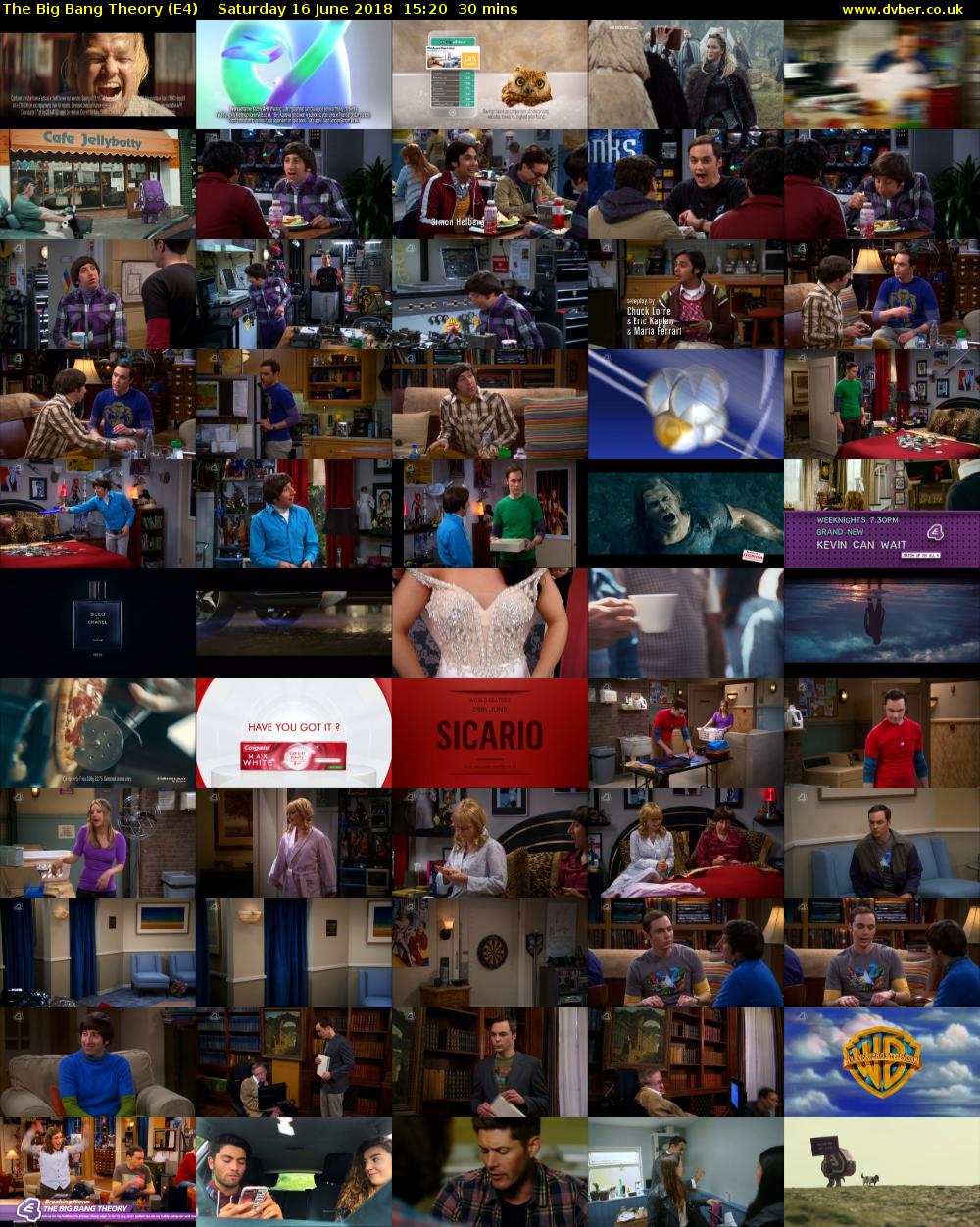 The Big Bang Theory (E4) Saturday 16 June 2018 15:20 - 15:50
