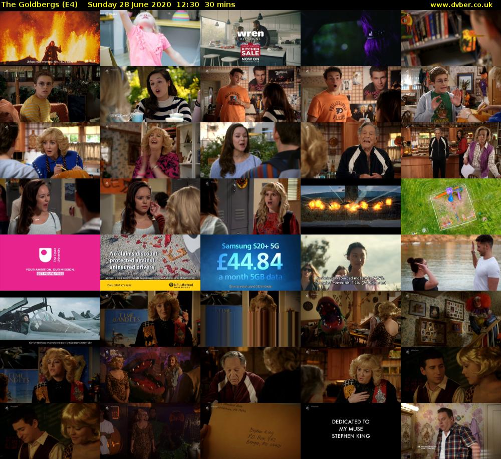 The Goldbergs (E4) Sunday 28 June 2020 12:30 - 13:00