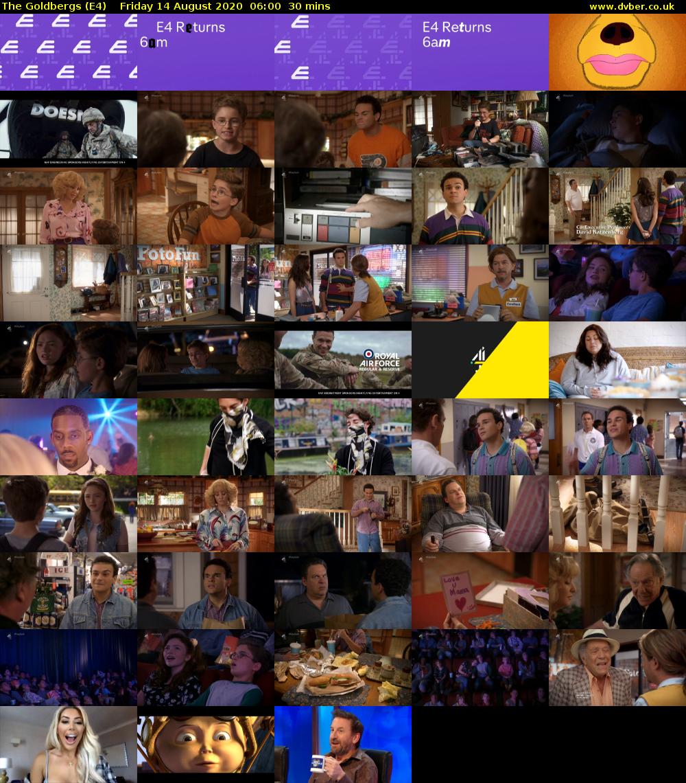 The Goldbergs (E4) Friday 14 August 2020 06:00 - 06:30