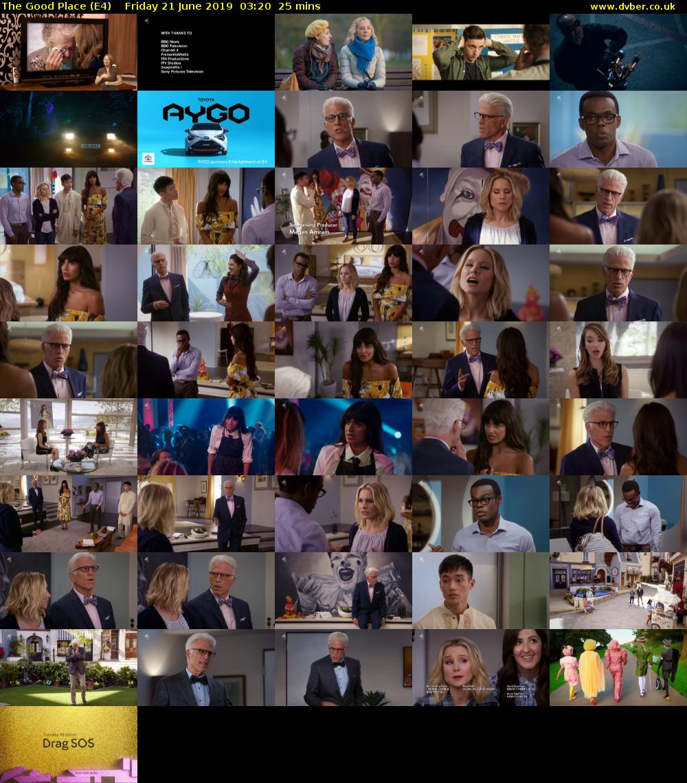 The Good Place (E4) Friday 21 June 2019 03:20 - 03:45