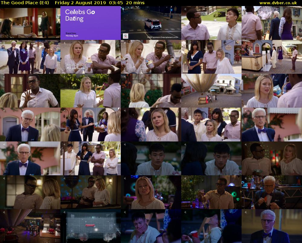 The Good Place (E4) Friday 2 August 2019 03:45 - 04:05