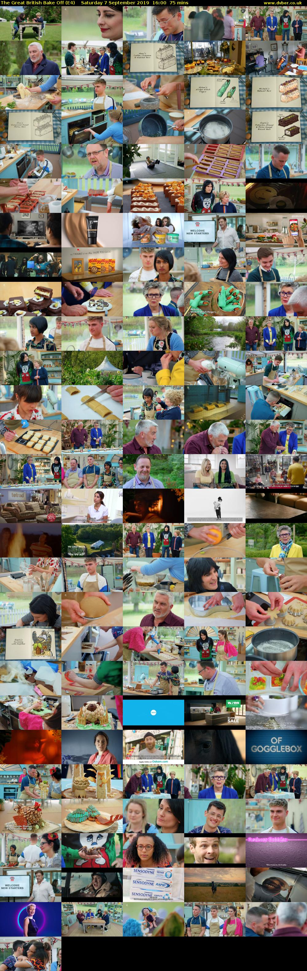 The Great British Bake Off (E4) Saturday 7 September 2019 16:00 - 17:15