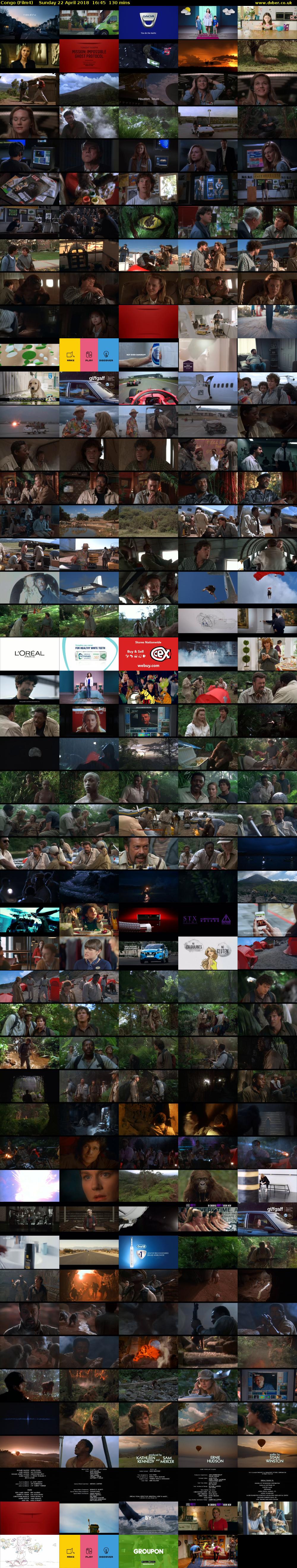 Congo (Film4) Sunday 22 April 2018 16:45 - 18:55