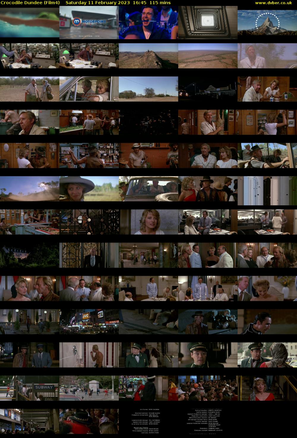 Crocodile Dundee (Film4) Saturday 11 February 2023 16:45 - 18:40