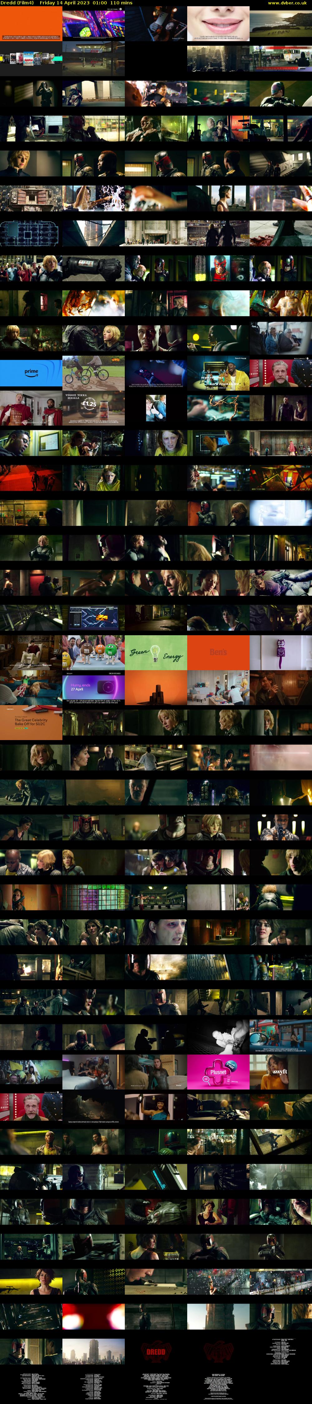 Dredd (Film4) Friday 14 April 2023 01:00 - 02:50