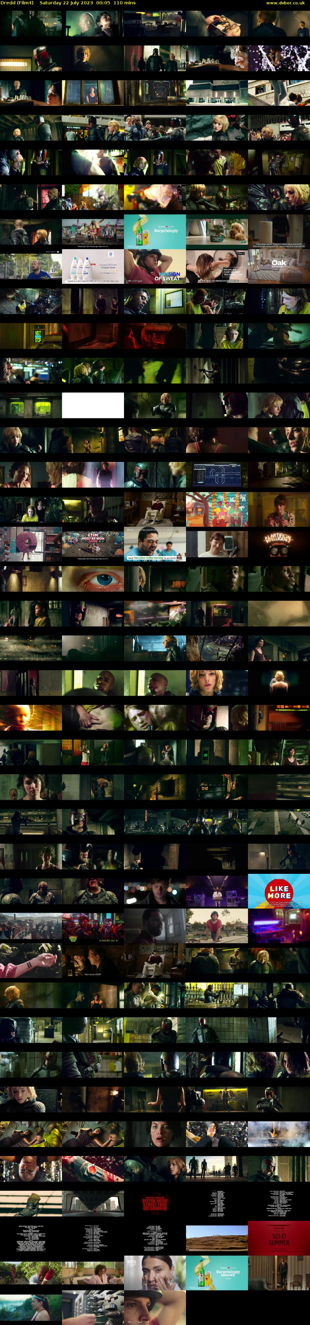 Dredd (Film4) Saturday 22 July 2023 00:05 - 01:55