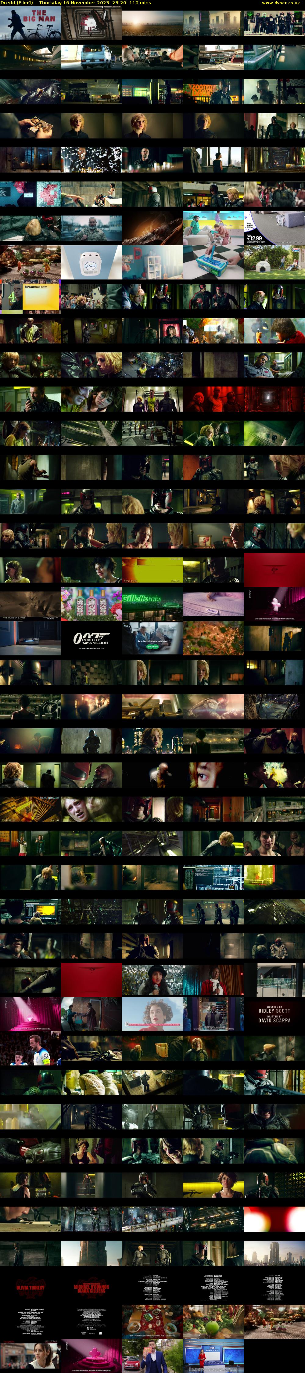 Dredd (Film4) Thursday 16 November 2023 23:20 - 01:10