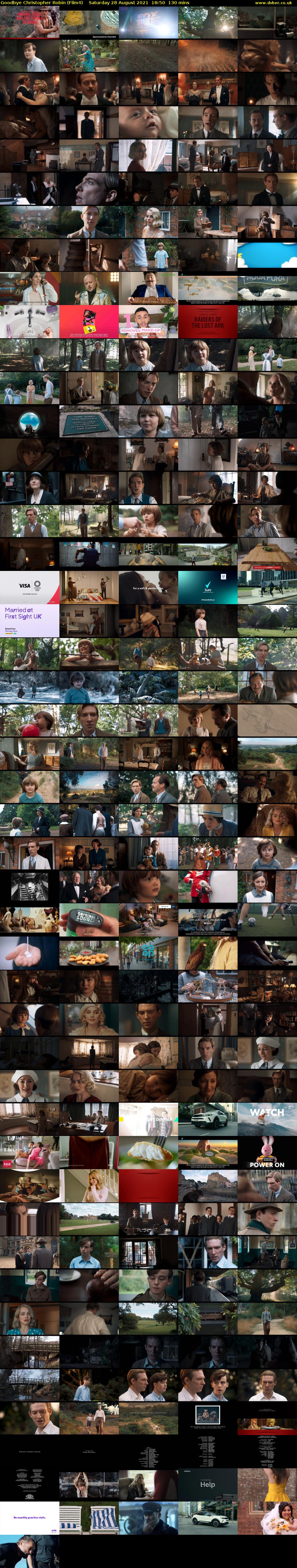 Goodbye Christopher Robin (Film4) Saturday 28 August 2021 18:50 - 21:00