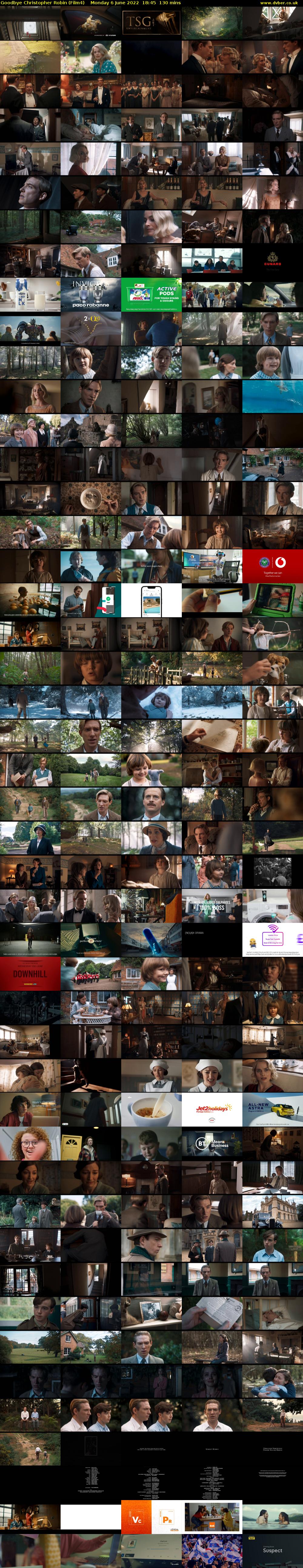 Goodbye Christopher Robin (Film4) Monday 6 June 2022 18:45 - 20:55