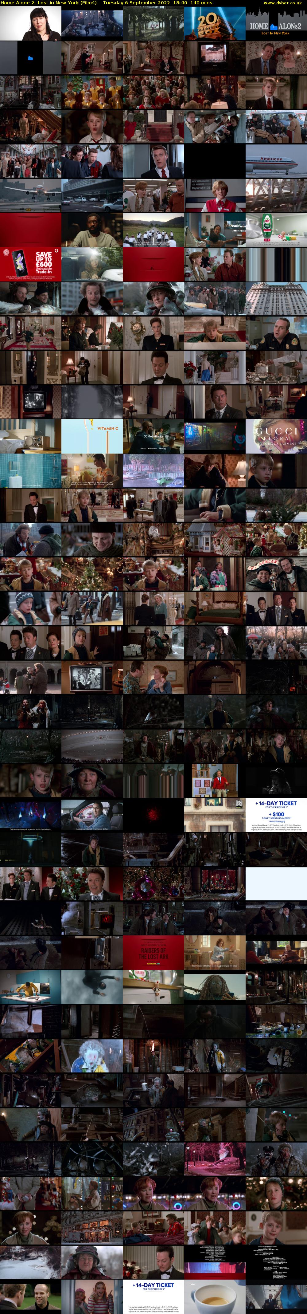 Home Alone 2: Lost in New York (Film4) Tuesday 6 September 2022 18:40 - 21:00