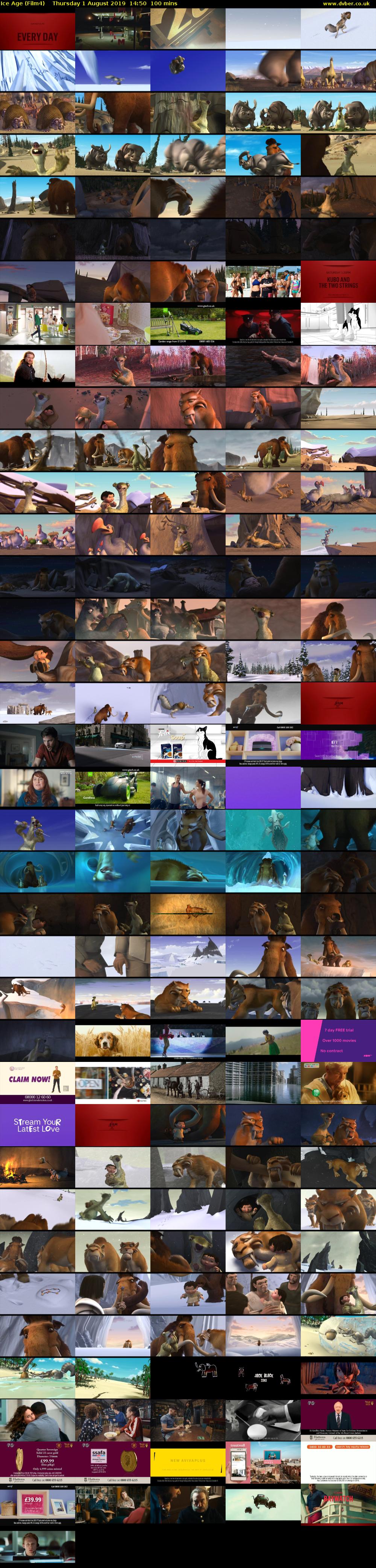 Ice Age (Film4) Thursday 1 August 2019 14:50 - 16:30