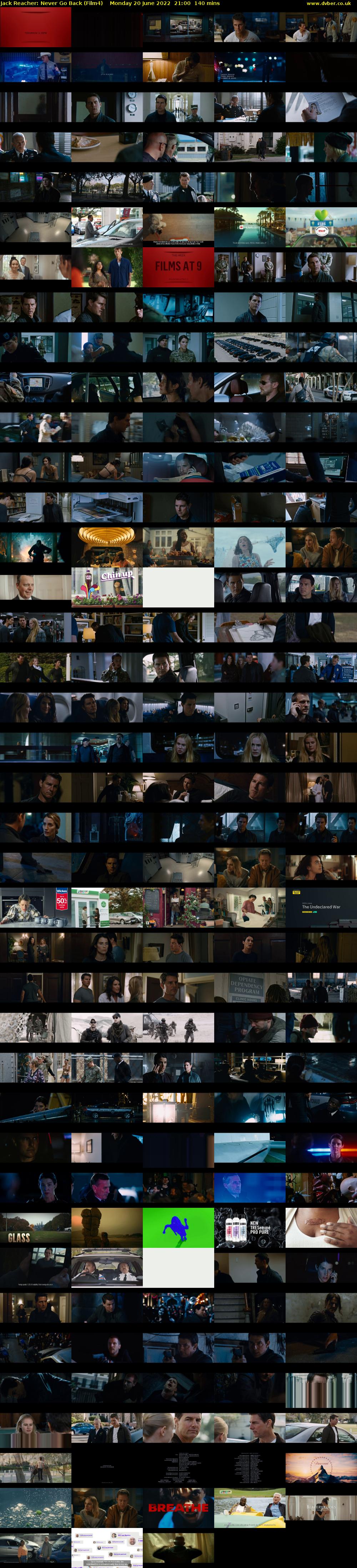 Jack Reacher: Never Go Back (Film4) Monday 20 June 2022 21:00 - 23:20