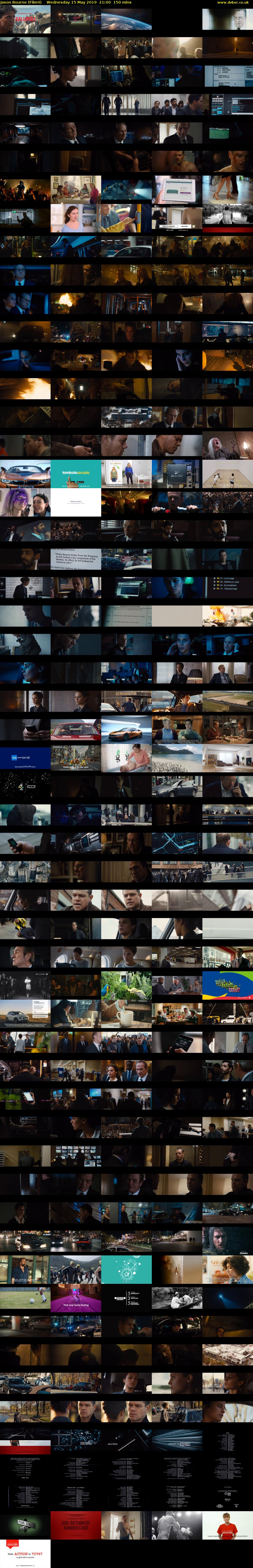 Jason Bourne (Film4) Wednesday 15 May 2019 21:00 - 23:30