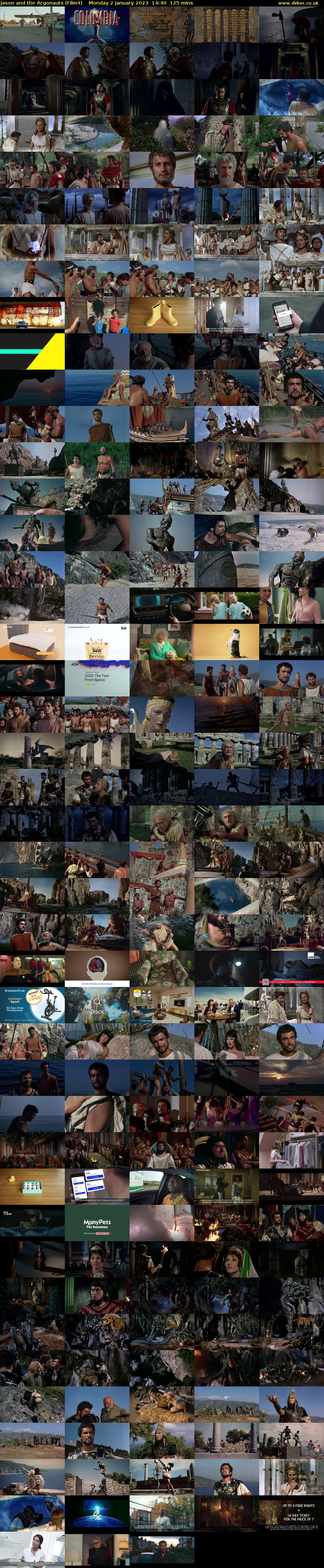 Jason and the Argonauts (Film4) Monday 2 January 2023 14:40 - 16:45