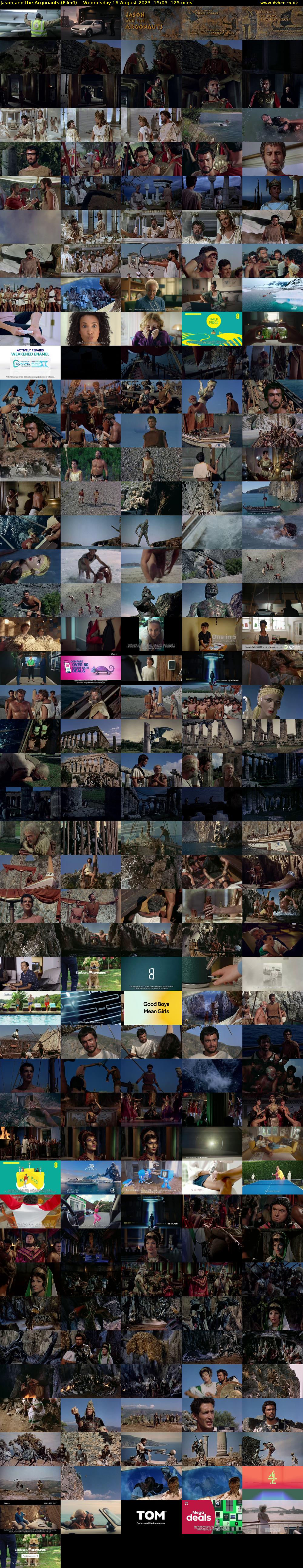 Jason and the Argonauts (Film4) Wednesday 16 August 2023 15:05 - 17:10