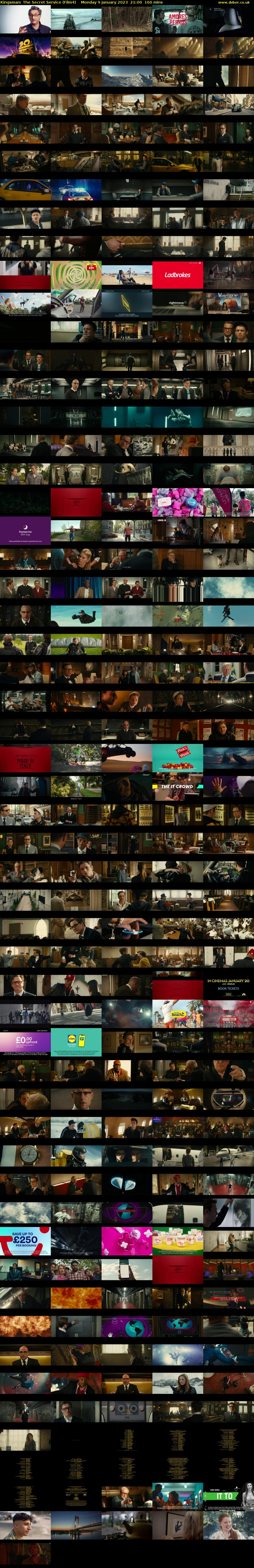 Kingsman: The Secret Service (Film4) Monday 9 January 2023 21:00 - 23:40