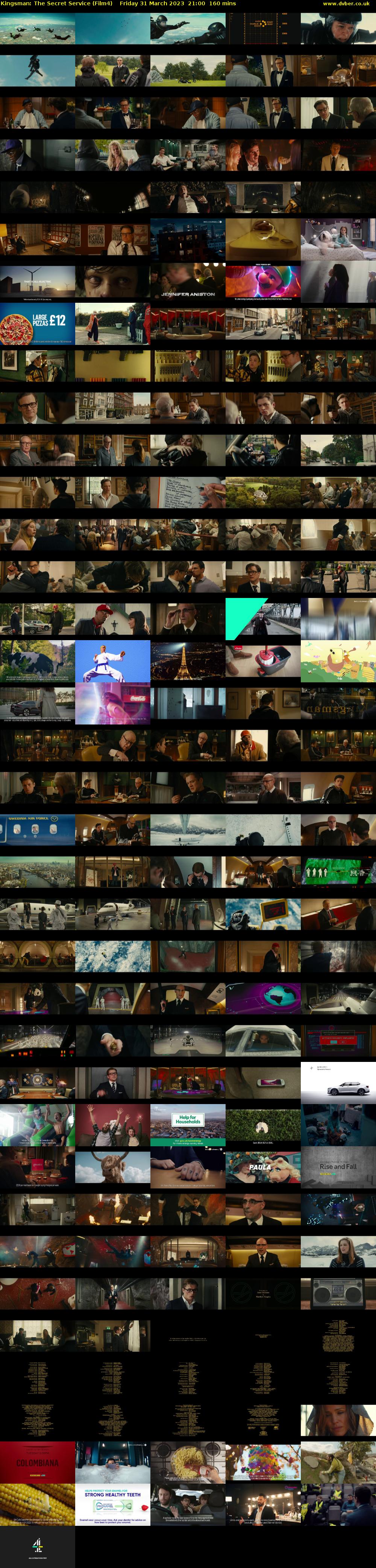 Kingsman: The Secret Service (Film4) Friday 31 March 2023 21:00 - 23:40