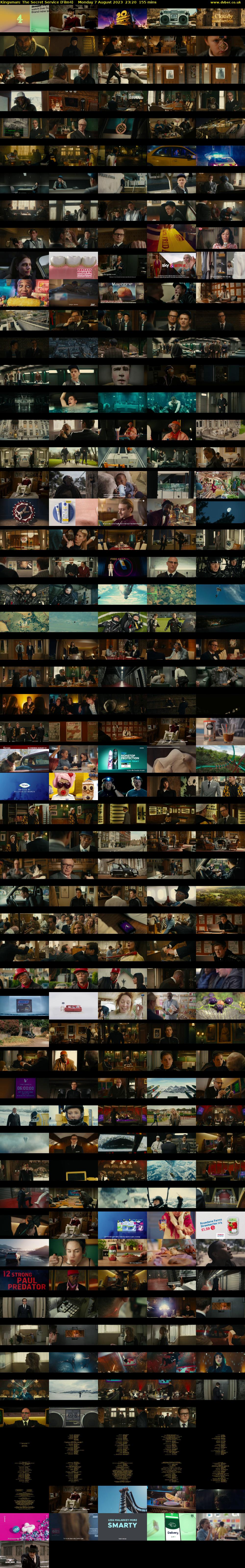 Kingsman: The Secret Service (Film4) Monday 7 August 2023 23:20 - 01:55