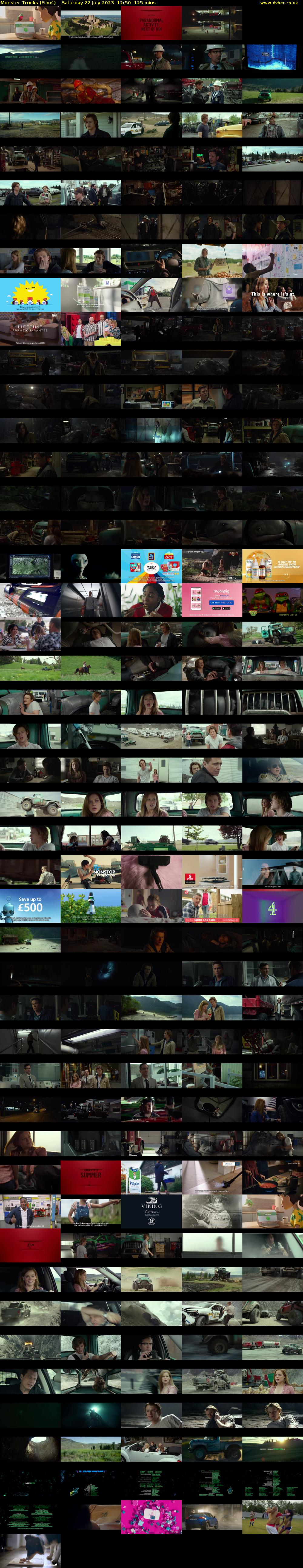 Monster Trucks (Film4) Saturday 22 July 2023 12:50 - 14:55