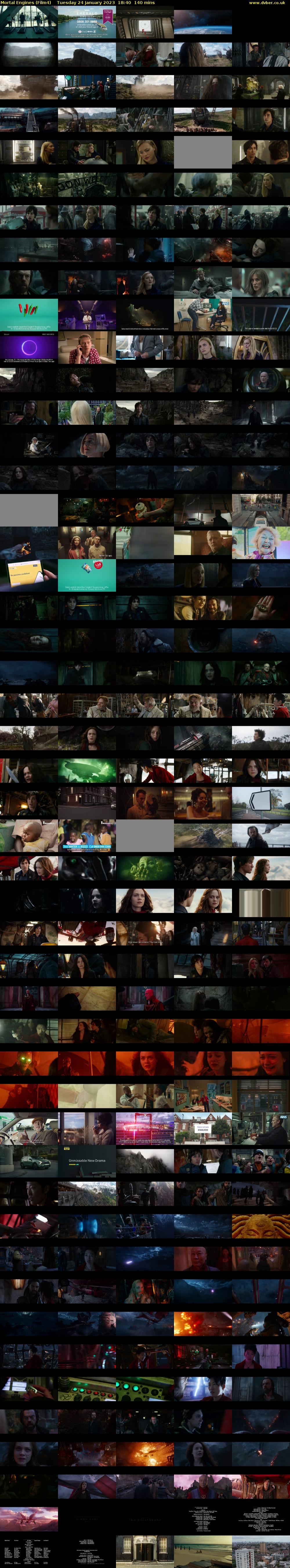 Mortal Engines (Film4) Tuesday 24 January 2023 18:40 - 21:00