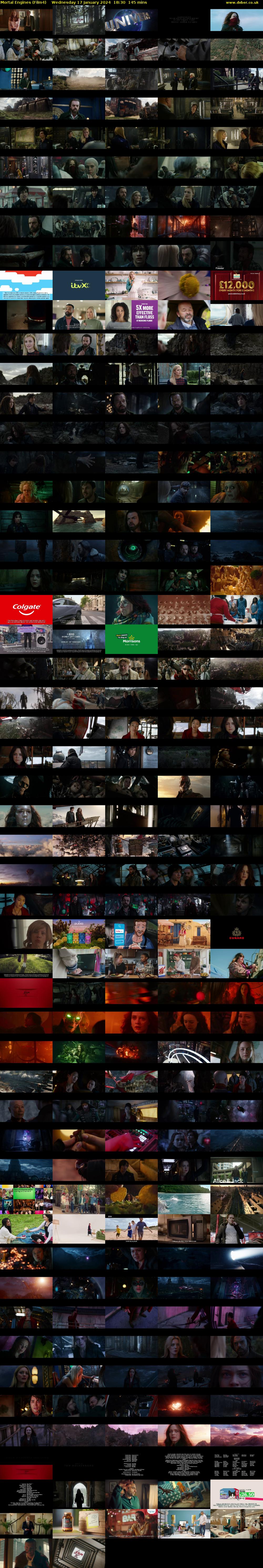 Mortal Engines (Film4) Wednesday 17 January 2024 18:30 - 20:55