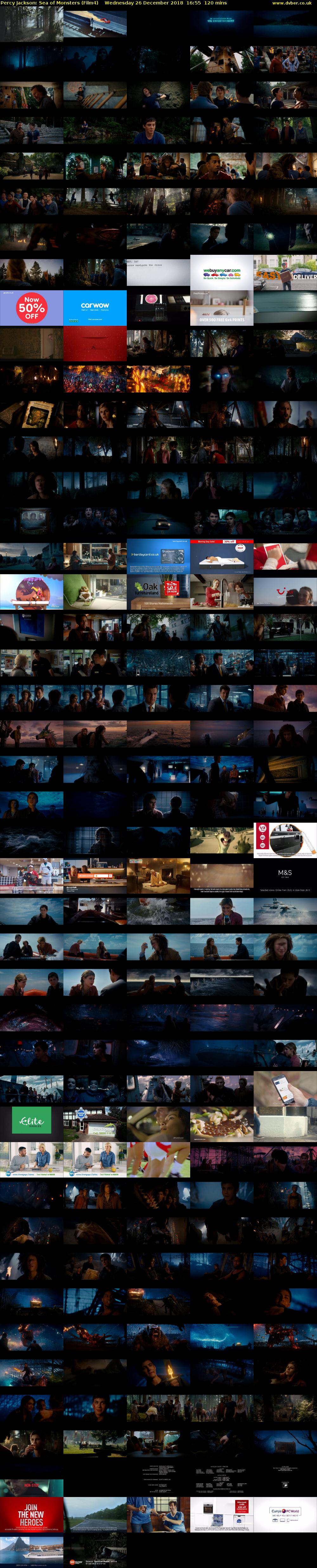 Percy Jackson: Sea of Monsters (Film4) Wednesday 26 December 2018 16:55 - 18:55