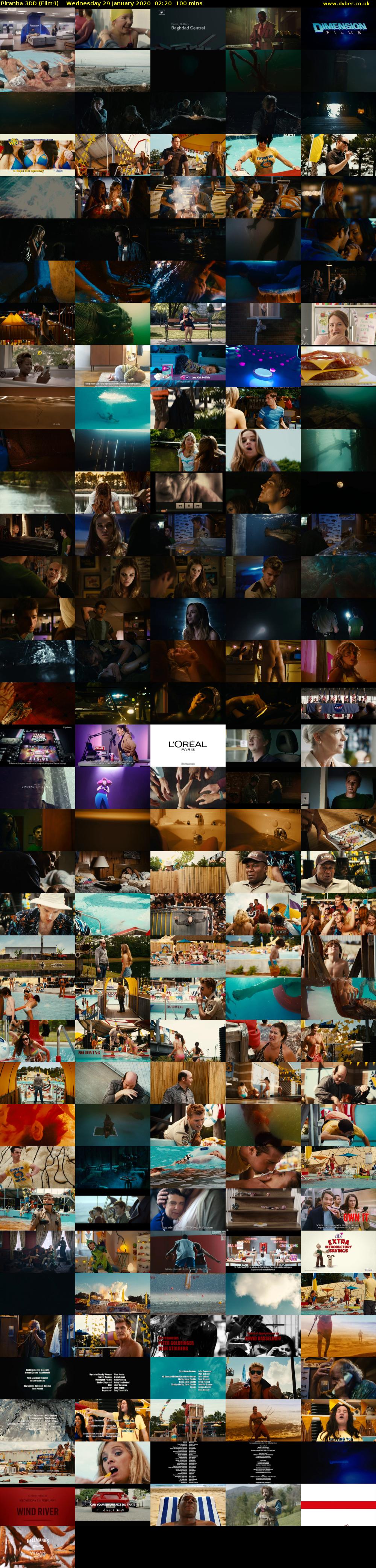 Piranha 3DD (Film4) Wednesday 29 January 2020 02:20 - 04:00