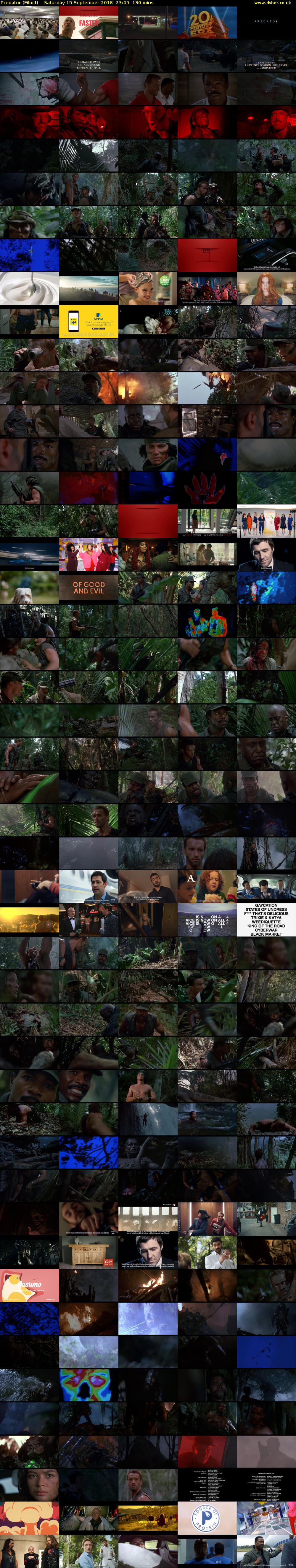 Predator (Film4) Saturday 15 September 2018 23:05 - 01:15
