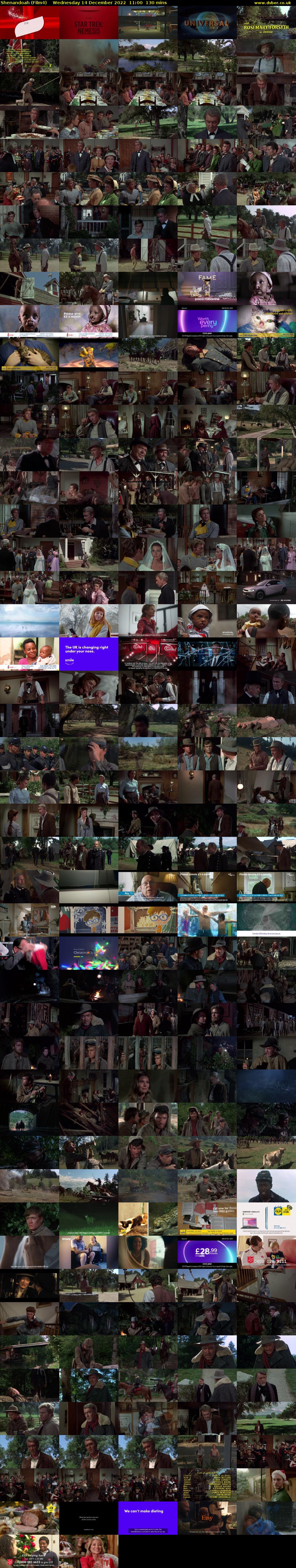 Shenandoah (Film4) Wednesday 14 December 2022 11:00 - 13:10