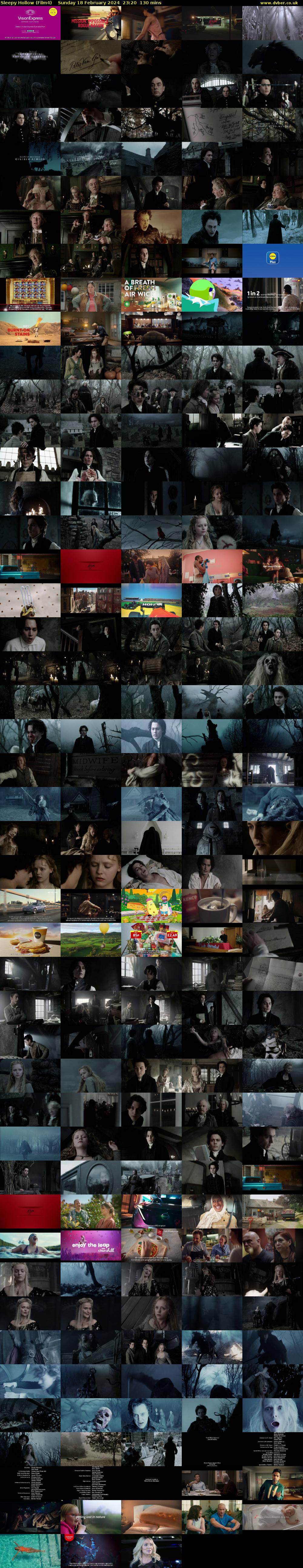 Sleepy Hollow (Film4) Sunday 18 February 2024 23:20 - 01:30