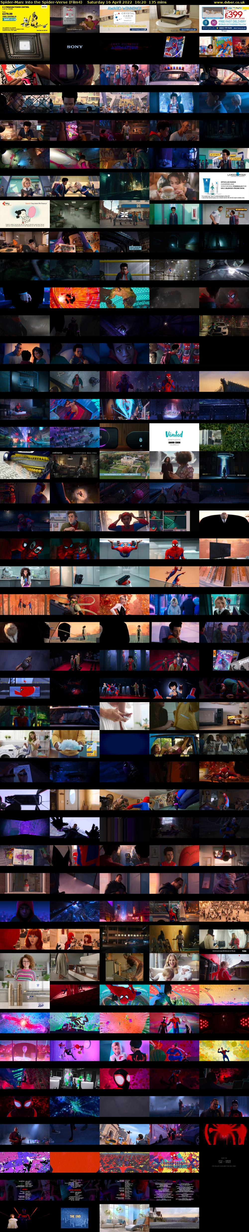 Spider-Man: Into the Spider-Verse (Film4) Saturday 16 April 2022 16:20 - 18:35