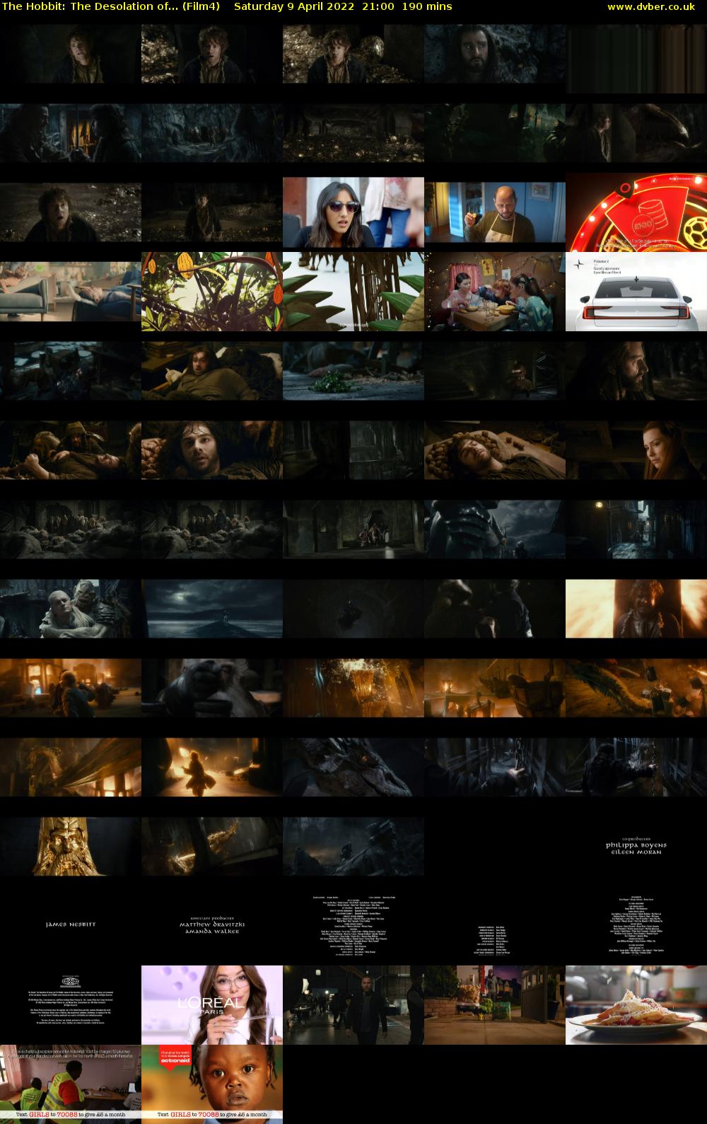 The Hobbit: The Desolation of... (Film4) Saturday 9 April 2022 21:00 - 00:10