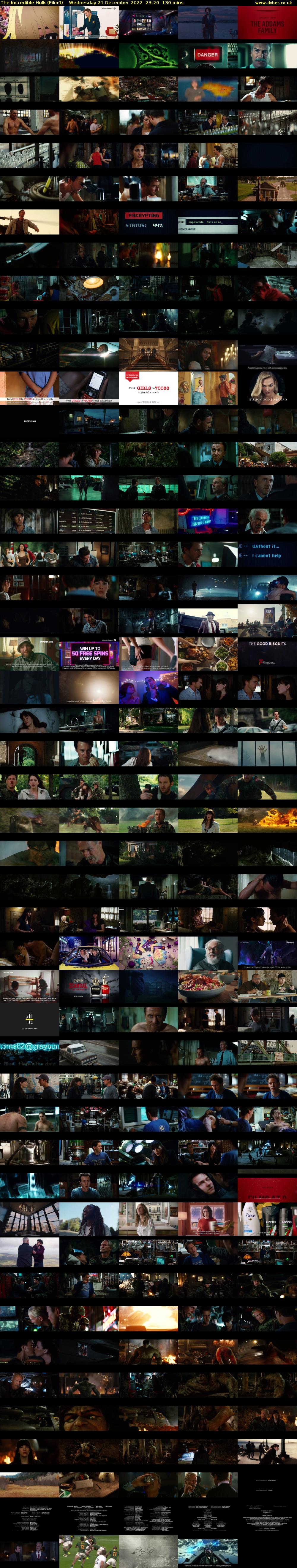 The Incredible Hulk (Film4) Wednesday 21 December 2022 23:20 - 01:30