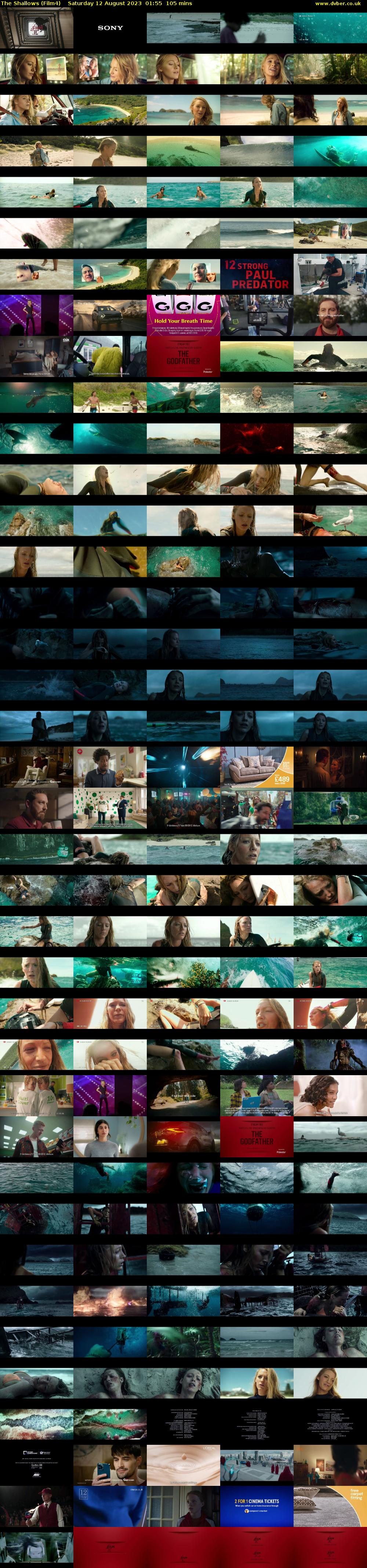 The Shallows (Film4) Saturday 12 August 2023 01:55 - 03:40