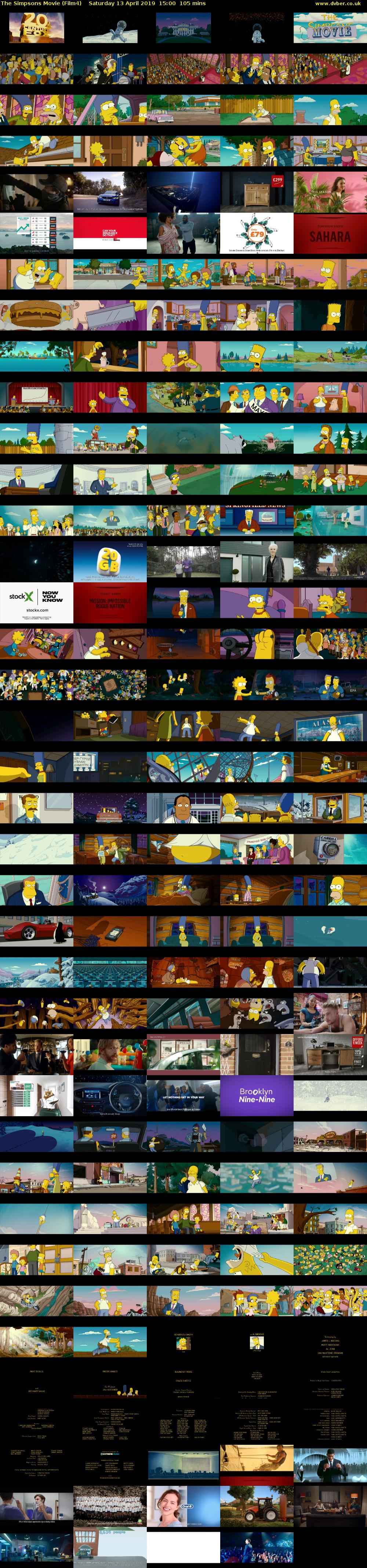 The Simpsons Movie (Film4) Saturday 13 April 2019 15:00 - 16:45
