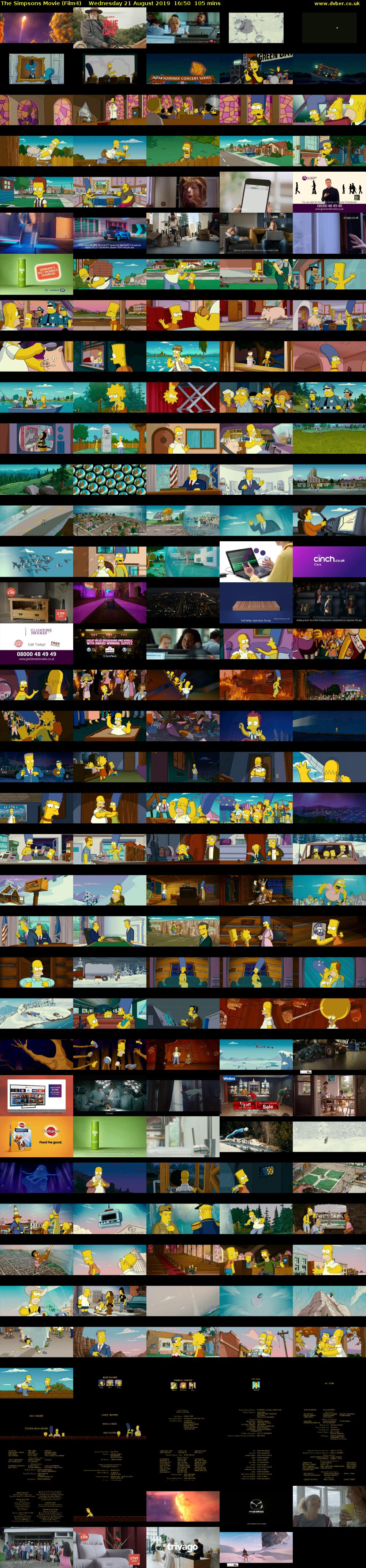 The Simpsons Movie (Film4) Wednesday 21 August 2019 16:50 - 18:35