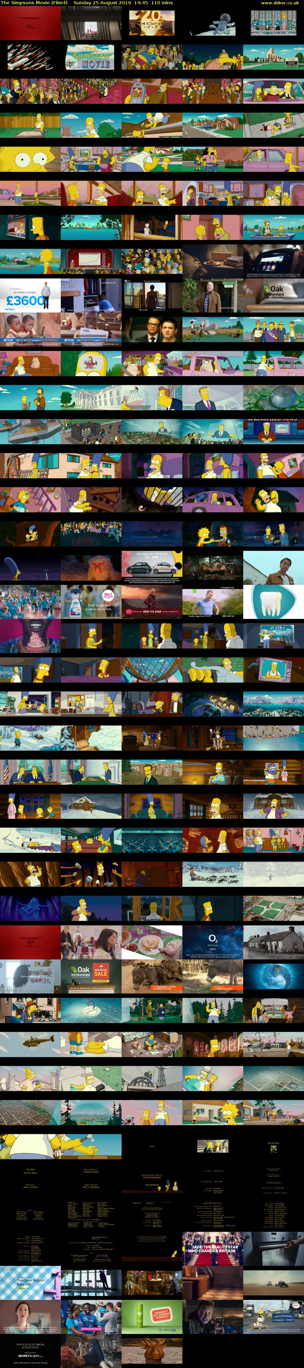 The Simpsons Movie (Film4) Sunday 25 August 2019 14:45 - 16:35