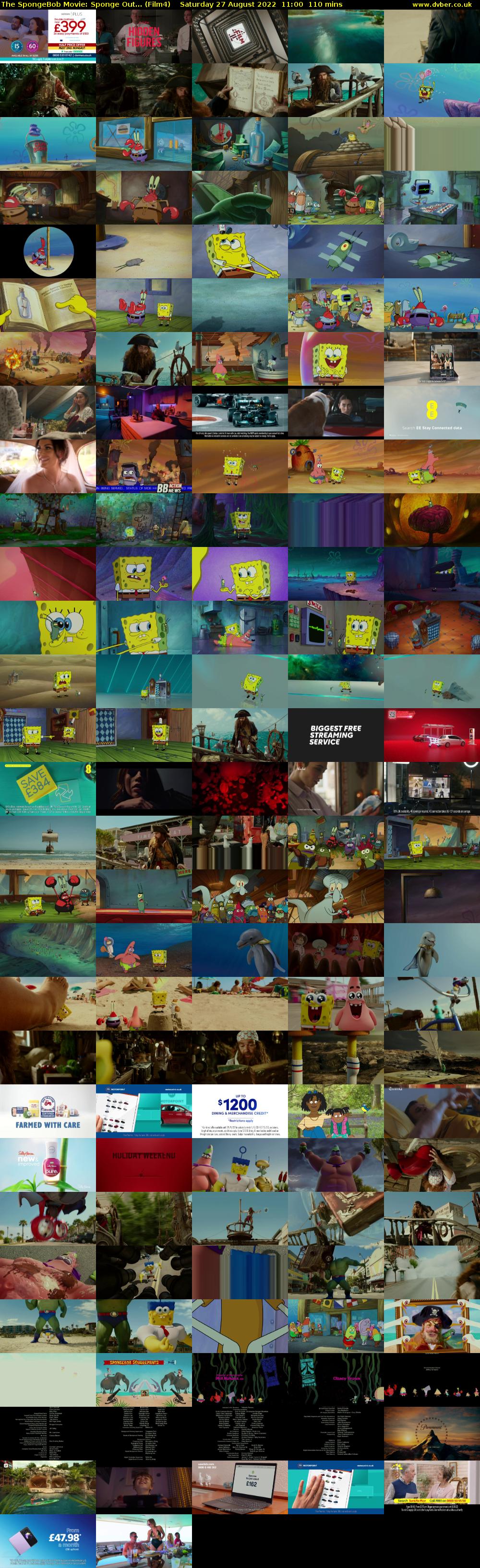 The SpongeBob Movie: Sponge Out... (Film4) Saturday 27 August 2022 11:00 - 12:50