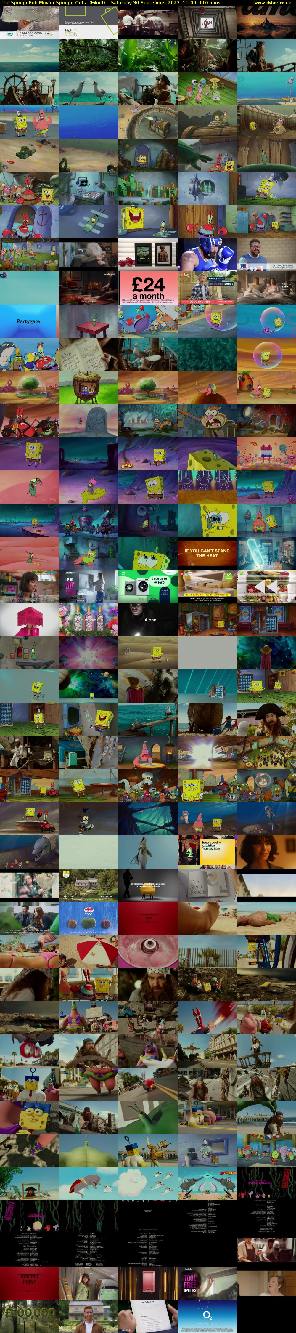 The SpongeBob Movie: Sponge Out... (Film4) Saturday 30 September 2023 11:00 - 12:50