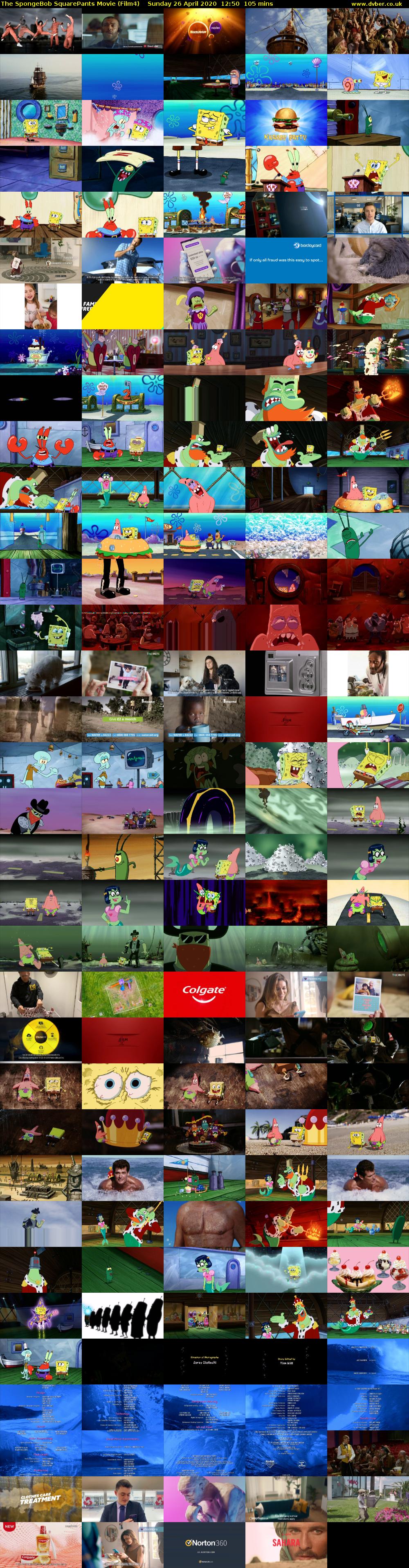 The SpongeBob SquarePants Movie (Film4) Sunday 26 April 2020 12:50 - 14:35