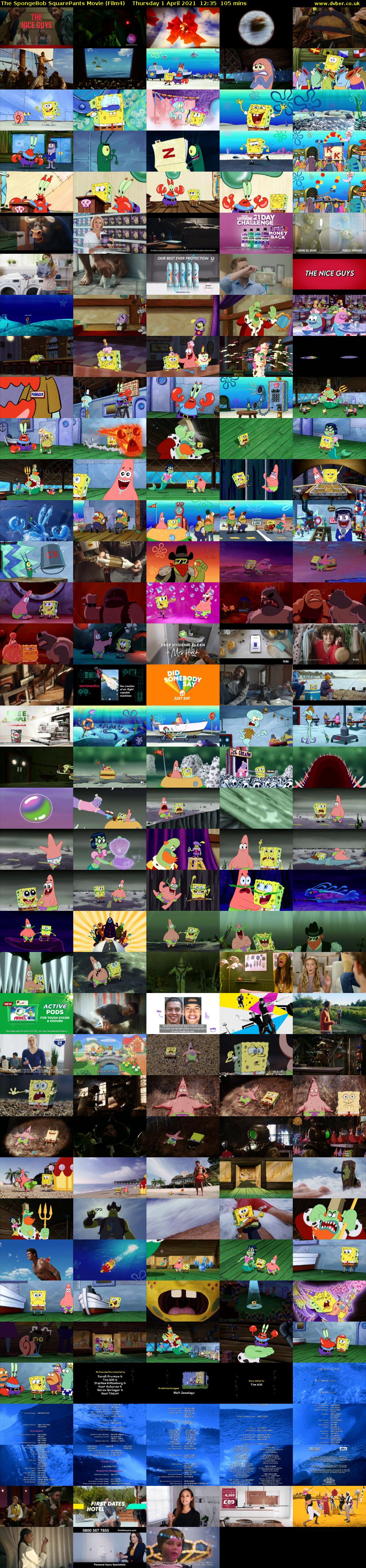 The SpongeBob SquarePants Movie (Film4) Thursday 1 April 2021 12:35 - 14:20