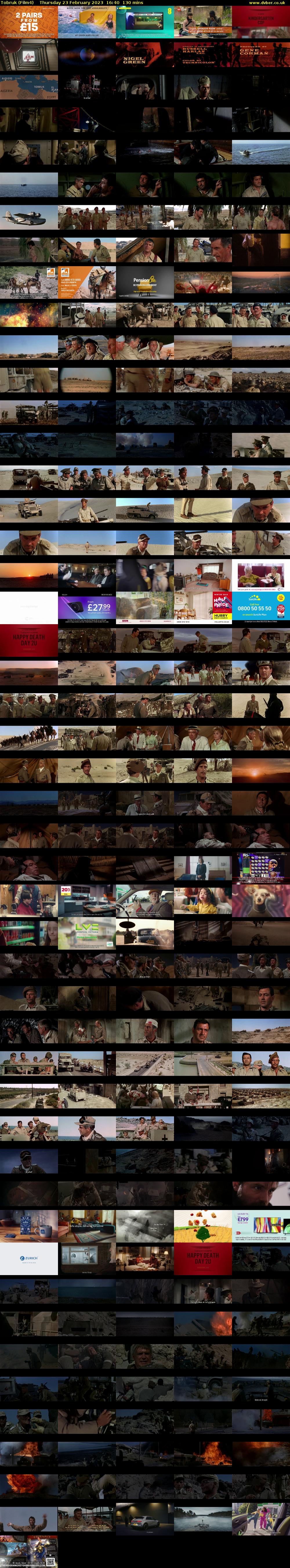 Tobruk (Film4) Thursday 23 February 2023 16:40 - 18:50