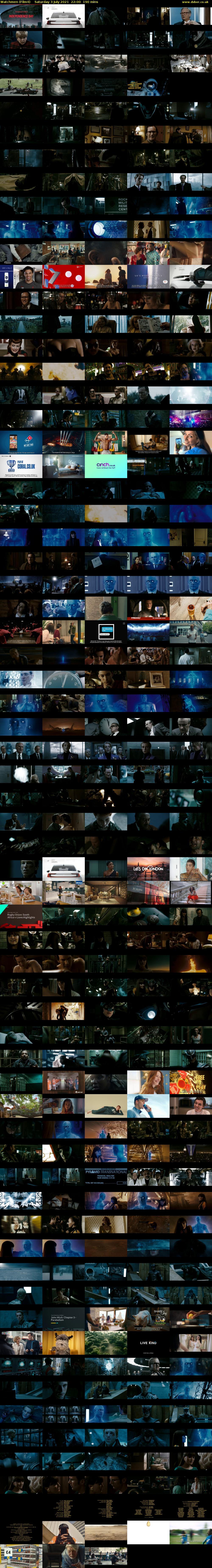 Watchmen (Film4) Saturday 3 July 2021 22:00 - 01:10