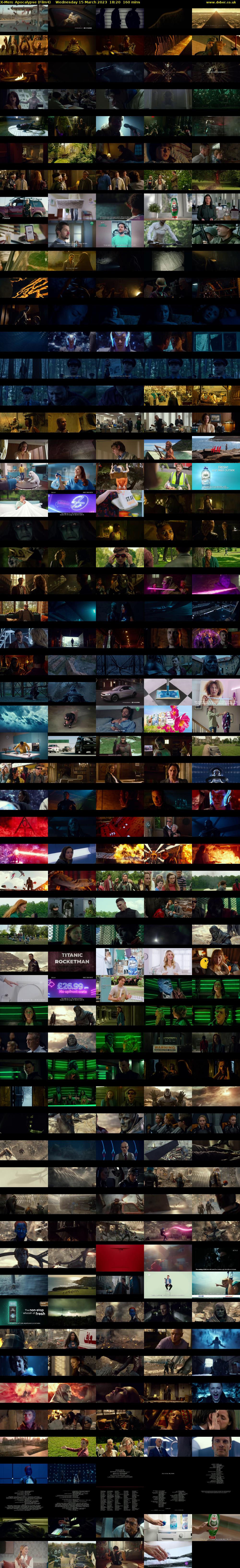 X-Men: Apocalypse (Film4) Wednesday 15 March 2023 18:20 - 21:00