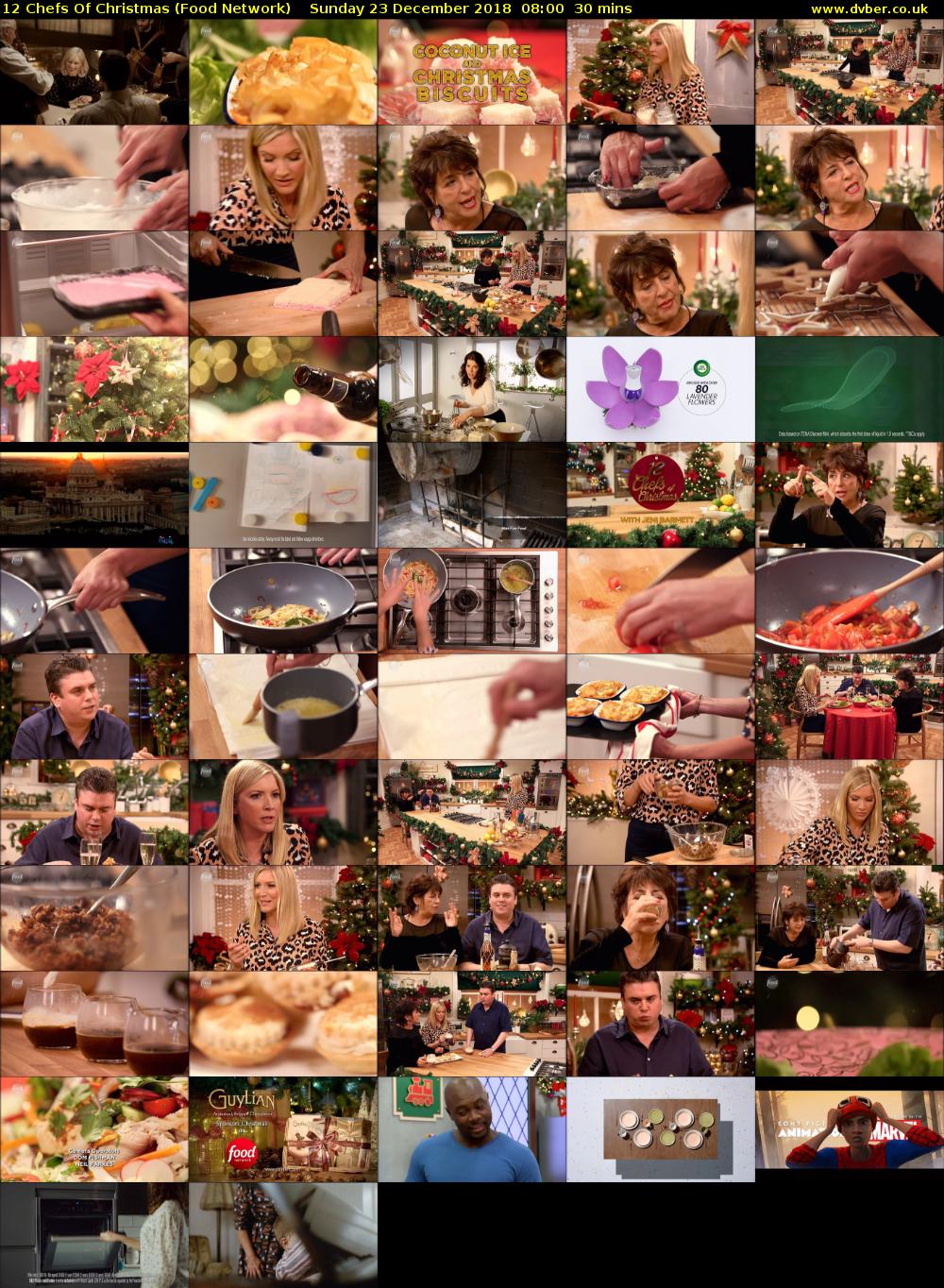 12 Chefs Of Christmas (Food Network) Sunday 23 December 2018 08:00 - 08:30