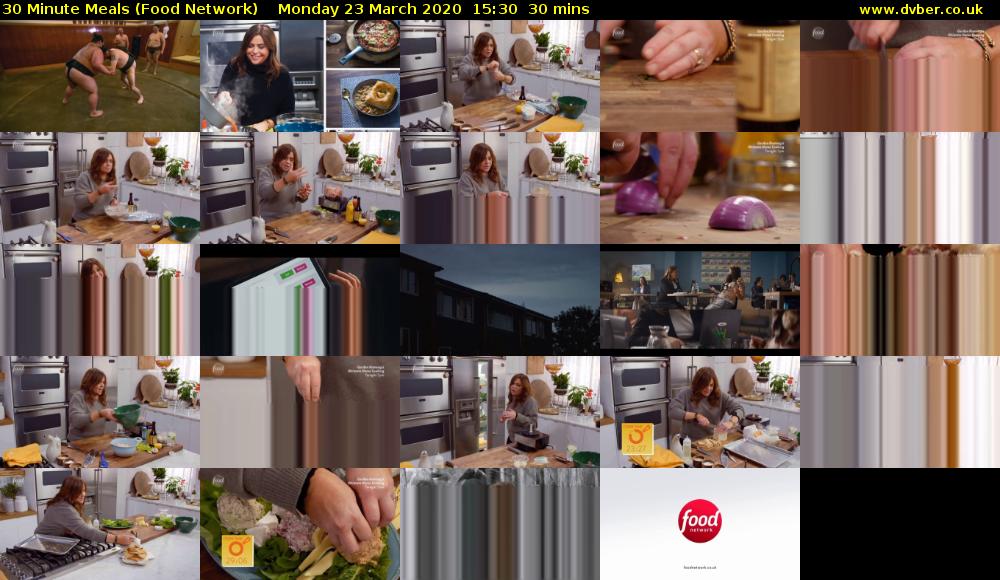 30 Minute Meals (Food Network) Monday 23 March 2020 15:30 - 16:00